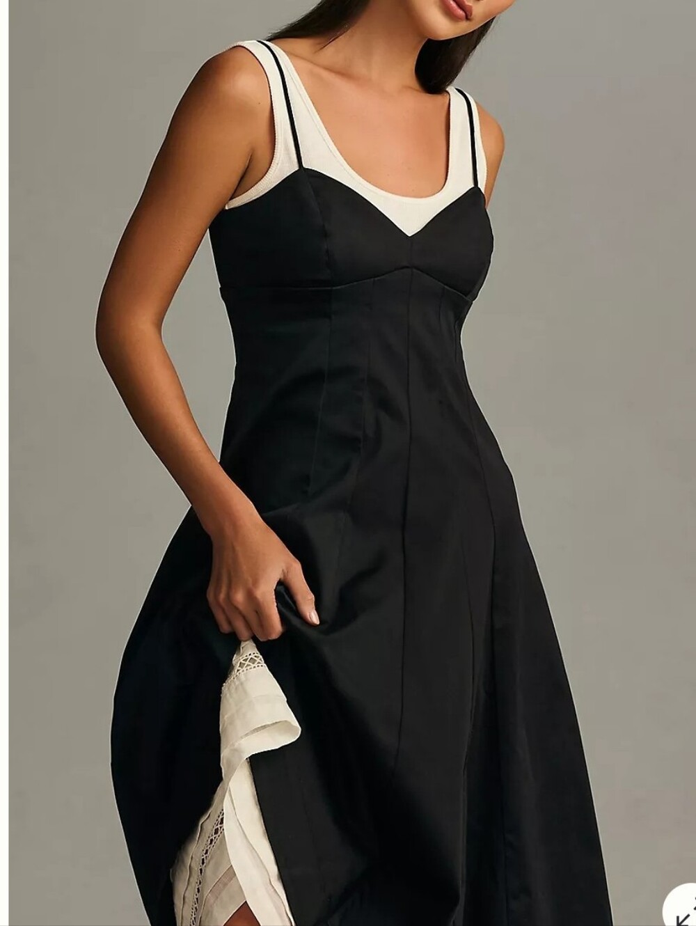 By Anthropologie Layered Pleated Dress s4 - Picture 3 of 8
